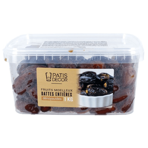 Dattes Dénoyautées Entières 1 kg Patisdécor