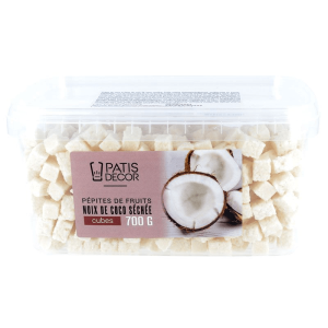 Cubes Noix de Coco Séchées 700 g Patisdécor Cubes Noix de Coco Séchées 700 g Patisdécor