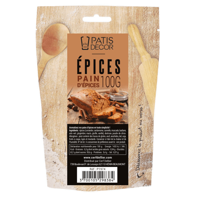 Epices Pour Pain d’Epices 100 g Patisdécor