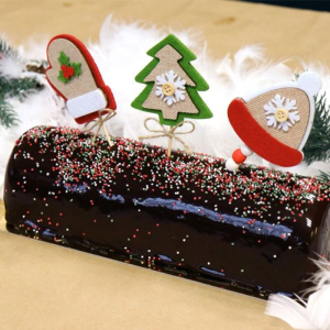 Coffret Bûche de Noël Chocolat Framboise Patisdécor Coffret Bûche de Noël Chocolat Framboise Patisdécor