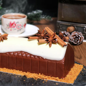 Coffret Buche de Noël Spéculoos Patisdécor Coffret Buche de Noël Spéculoos Patisdécor