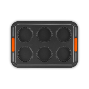 Moule Tartelettes Anti-Adhésif 6 Empreintes 38,7 x 26,9 cm Le Creuset