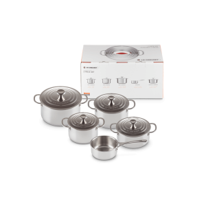 Set 5 Pièces Cocottes Inox Signature Le Creuset Set 5 Pièces Cocottes Inox Signature Le Creuset