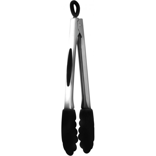 Pince de Cuisine en Inox 26 cm Noir Mastrad