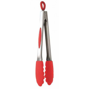 Pince de Cuisine Silicone et Inox 26 cm Rouge Mastrad Pince de Cuisine Silicone et Inox 26 cm Rouge Mastrad