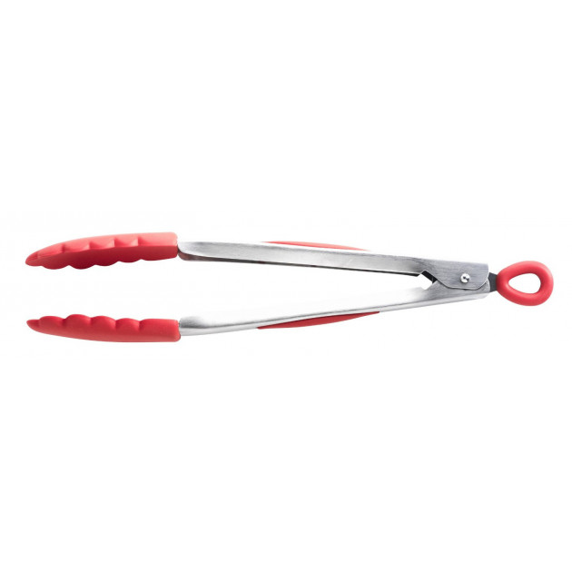 Pince cuisine inox et silicone Mastrad 26 cm disponible en rouge