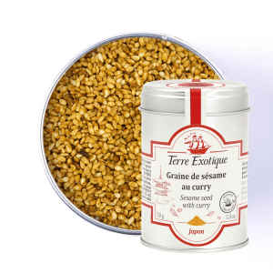 Graines de Sésame au Curry 50 g Terre Exotique Graines de Sésame au Curry 50 g Terre Exotique