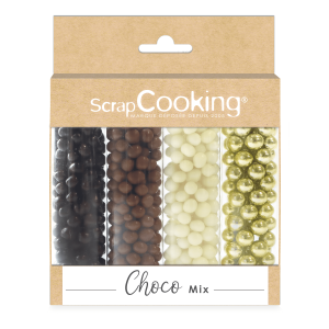 4 Décors Billes Chocolat et Or 38 g Scrapcooking 4 Décors Billes Chocolat et Or 38 g Scrapcooking