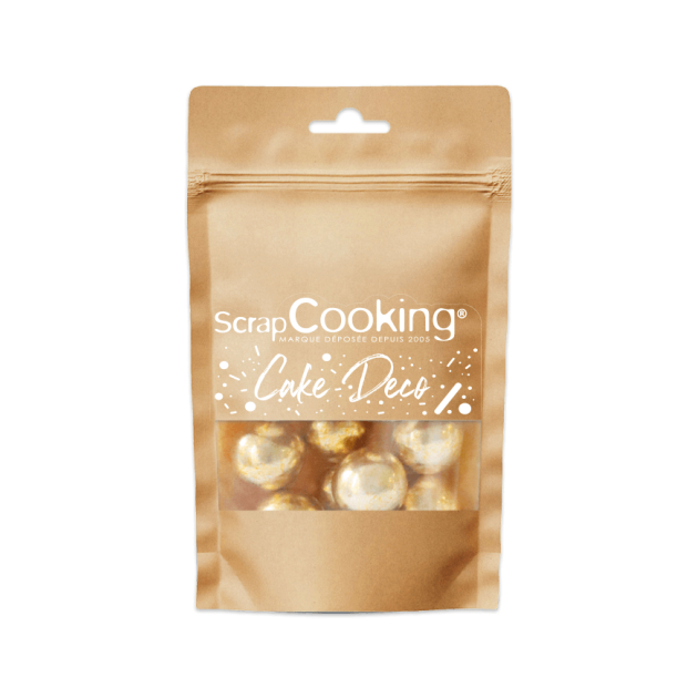 Perles XXL Dorées Croustillantes 55 g Scrapcooking Perles XXL Dorées Croustillantes 55 g Scrapcooking