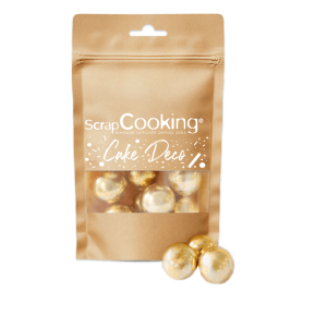 Perles XXL Dorées Croustillantes 55 g Scrapcooking Perles XXL Dorées Croustillantes 55 g Scrapcooking