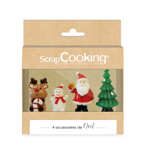 Décoration pour Gâteau Noël Scrapcooking (x4) Décoration pour Gâteau Noël Scrapcooking (x4)