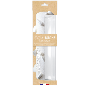 Moule Bûche Classique 30 cm PET Scrapcooking (x2) Moule Bûche Classique 30 cm PET Scrapcooking (x2)