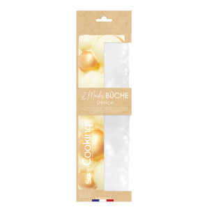 Moule Bûche Délice 30 cm PET Scrapcooking (x2) Moule Bûche Délice 30 cm PET Scrapcooking (x2)