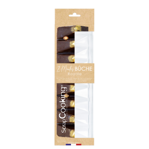 Moule Bûche Royale 29,5 cm PET Scrapcooking (x2) Moule Bûche Royale 29,5 cm PET Scrapcooking (x2)