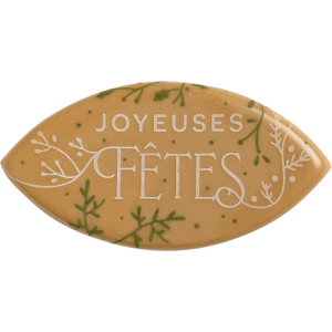 Décor Chocolat Blond Feuilles Joyeuses Fêtes (x 84) Florensuc