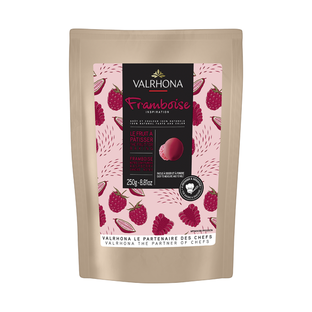 Chocolat de Couverture Inspiration Framboise 250g Valrhona