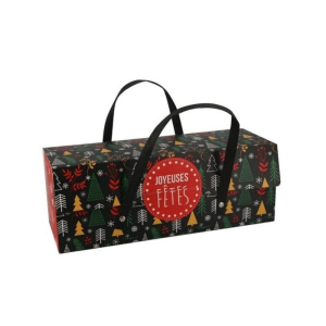 Boîte à Bûche 25 x 11 cm Scandinave Patisdécor Boîte à Bûche 25 x 11 cm Scandinave Patisdécor