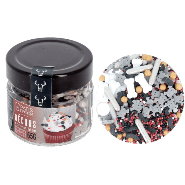 FIN DE SERIE Décors en Sucre Mélange Pirates 65 g Patisdécor