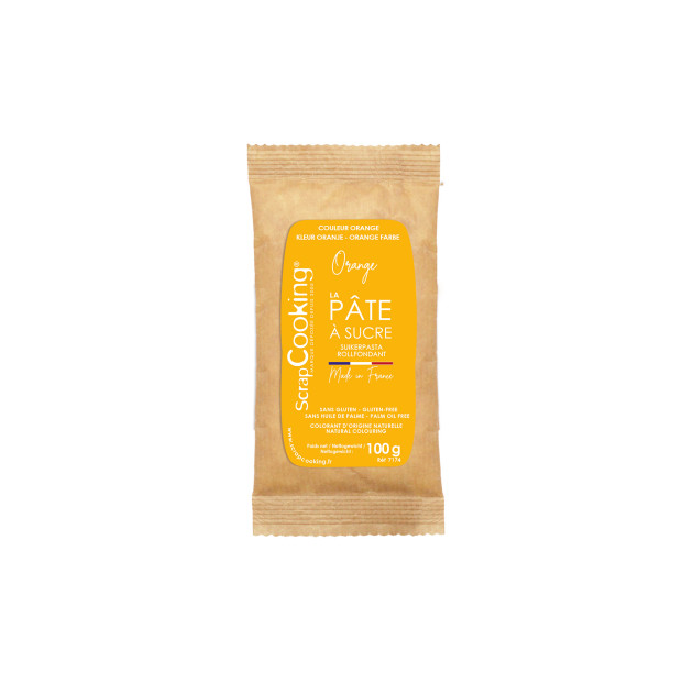Pâte à Sucre Orange 100 g Scrapcooking