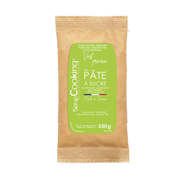 Pâte à Sucre Vert Prairie 250 g ScrapCooking