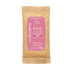 Pâte à Sucre Rose Blush Colorant Naturel 250 g Scrapcooking