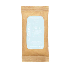 Pâte à Sucre Bleu Mint Colorant Naturel 250 g Scrapcooking