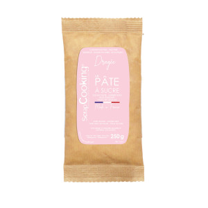 Pâte à Sucre Rose Dragée Colorant Naturel 250 g Scrapcooking