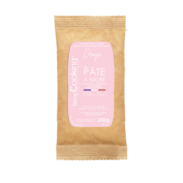 Pâte à Sucre Rose Dragée Colorant Naturel 250 g Scrapcooking