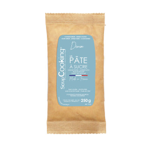 Pâte à Sucre Bleu Denim Colorant Naturel 250 g Scrapcooking