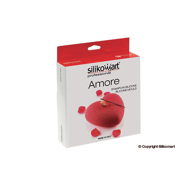 Emballage du Moule Silicone Coeur Bombe Silikomart
