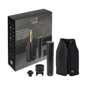 Coffret Pompe à Vin et Champagne Double Manuelle ABS + Rafraichisseur Frizz Noir Peugeot Coffret Pompe à Vin et Champagne Double Manuelle ABS + Rafraichisseur Frizz Noir Peugeot