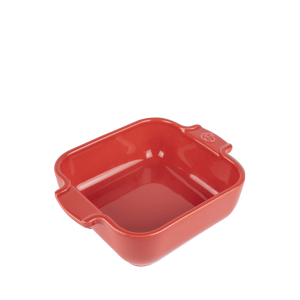 Plat à Four Carré en Céramique Appolia 18 cm Rouge Peugeot