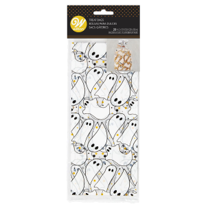 Sachet Bonbon Transparent Fantôme Halloween Wilton (x20) Sachet Bonbon Transparent Fantôme Halloween Wilton (x20)