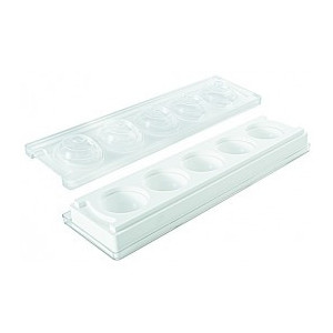 Moule 5 Sphères Silicone Ø 58 mm Silikomart Moule 5 Sphères Silicone Ø 58 mm Silikomart