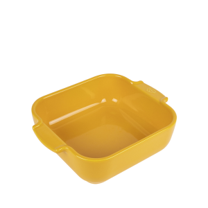 Plat à Four Carré en Céramique Appolia 21 cm Jaune Safran Peugeot Plat à Four Carré en Céramique Appolia 21 cm Jaune Safran Peugeot