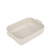 Plat à Four Rectangulaire en Céramique Appolia 25 cm Ecru Peugeot