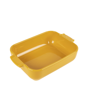 Plat à Four Rectangulaire en Céramique Appolia 25 cm Jaune Safran Peugeot