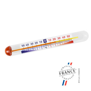 Mini Thermomètre Horizontal en Verre Alla France
