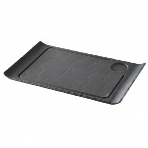 Assiette à Steak Ardoise 39,5 x 24 cm Basalt Revol Assiette à Steak Ardoise 39,5 x 24 cm Basalt Revol