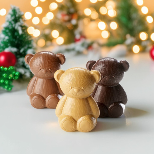 Moule chocolat Noël - Ours Tricot Barry