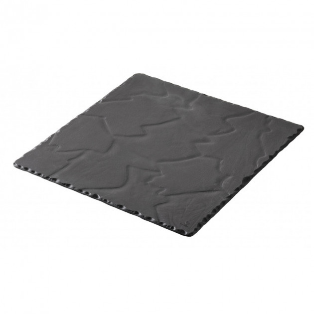 FIN DE SERIE Assiette Carree Ardoise 15 x 15 cm Basalt Revol