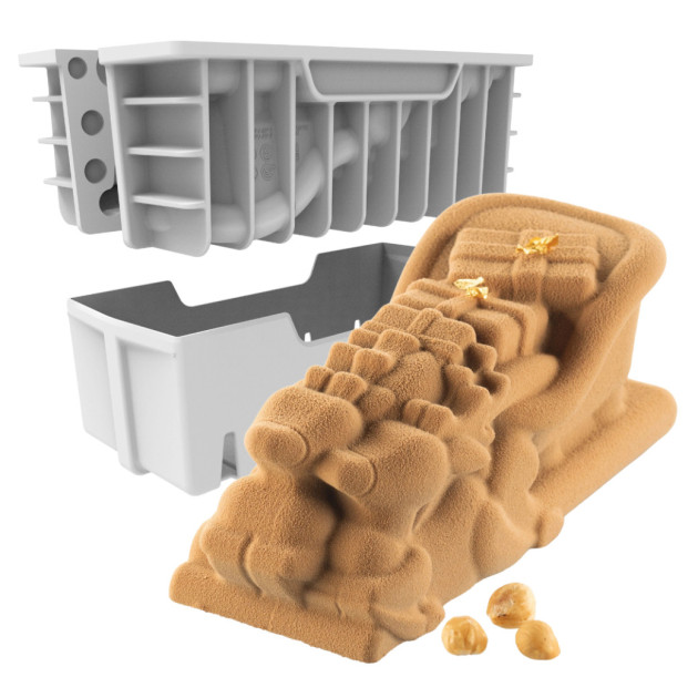 Moule à bûche traineau