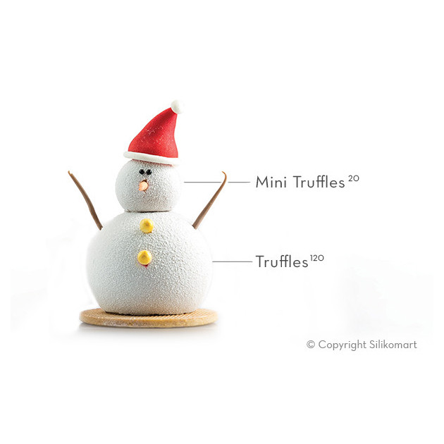 Bonhomme de neige avec Moule Silicone Sphere