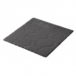 FIN DE SERIE Assiette Carrée Ardoise 30 x 30 cm Basalt Revol FIN DE SERIE Assiette Carrée Ardoise 30 x 30 cm Basalt Revol