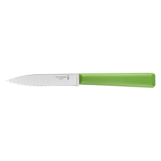 Couteau d'Office 10 cm Cranté Vert Les Essentiels + Opinel