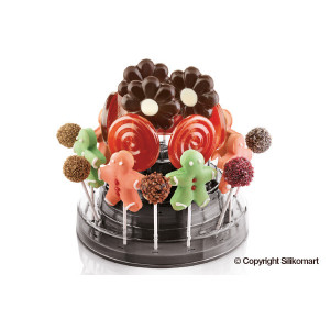 Support Pop Cake Noir Ø 225 mm Silikomart Support Pop Cake Noir Ø 225 mm Silikomart