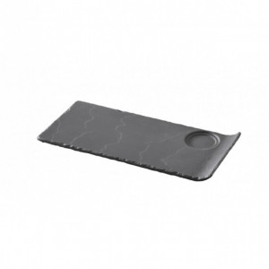 Plateau Gourmand 1 encoche Ardoise 29 x 13 cm Basalt Revol Plateau Gourmand 1 encoche Ardoise 29 x 13 cm Basalt Revol