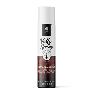Spray Velours Brun (Chocolat) 250 ml Colorant Alimentaire Velly Spray Pro Spray Velours Brun (Chocolat) 250 ml Colorant Alimentaire Velly Spray Pro