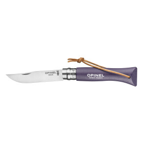 Couteau N°6 Baroudeur Violet Gris Colorama Opinel Couteau N°6 Baroudeur Violet Gris Colorama Opinel
