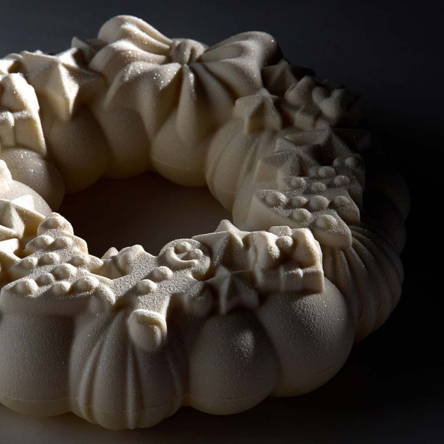 Couronne de Noël en chocolat Couronne de Noël en chocolat